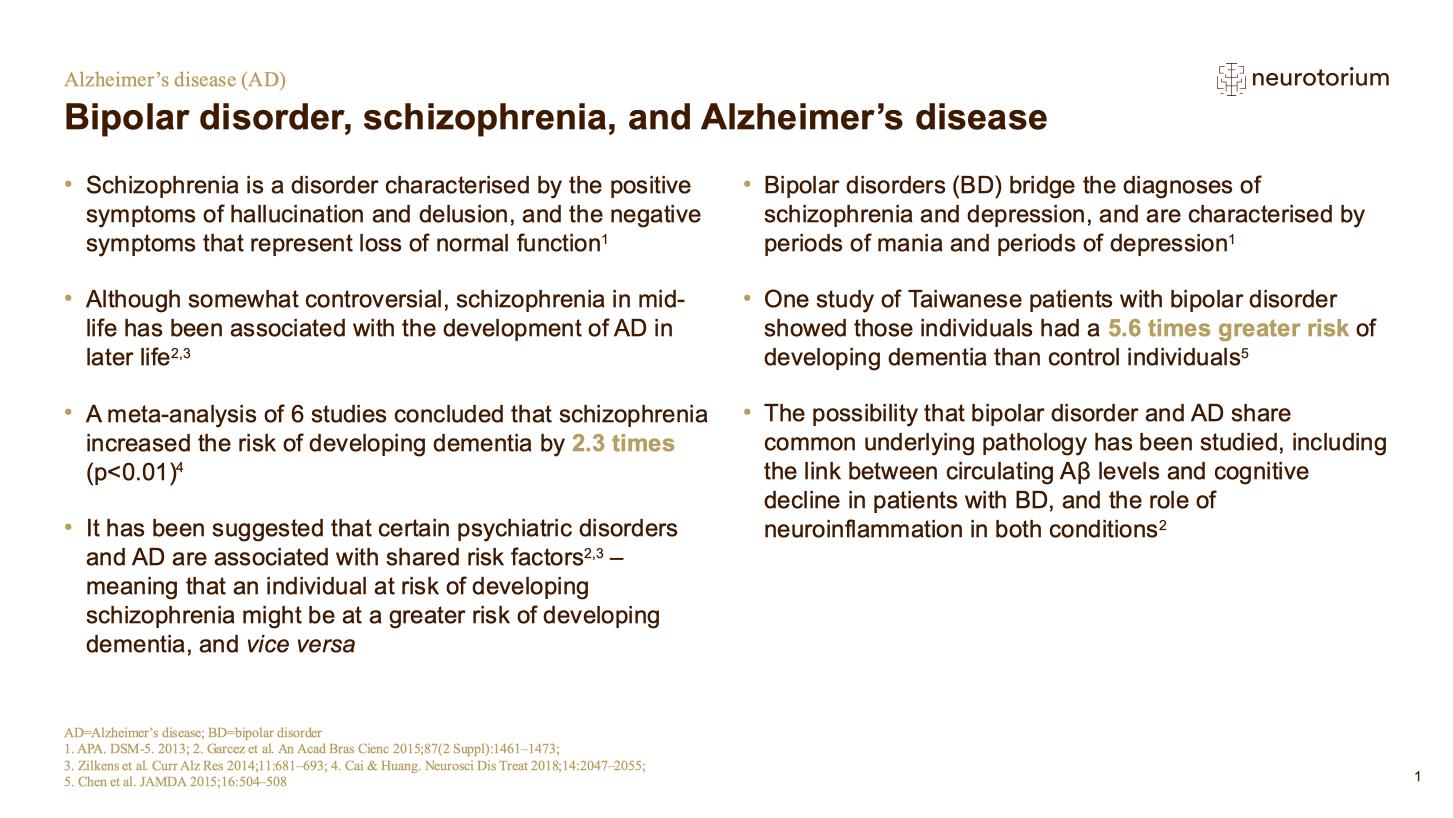 Alzheimers Disease – Comorbidity – slide 12